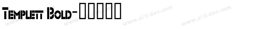 Templett Bold字体转换